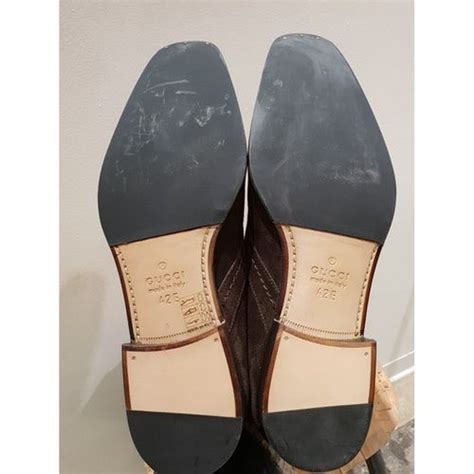 Mocassini Gucci in Scamosciato Marrone taglia 35.5 EU 